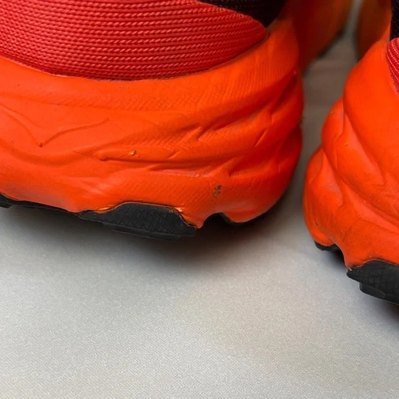 Hoka One One Speedgoat 5 Running Shoes 1123157 Men’s Size 7.5 Flame Gray Orange - Picture 4 of 16